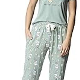 Night Suit for Womens Milk & Cookies Cotton Night Dress of Top and Pajama Set 9338-image-50