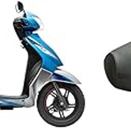 Ask TVS Wego Scooty Seat Cover Protect from Rust and Dust, PU Leather Waterproof Durable Seat Cover TVS Wego (Black)-image-98
