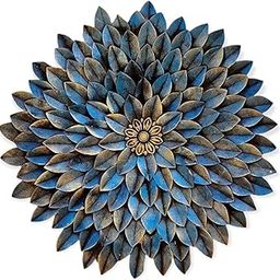 Meqstore Nesfur Wall Decor for Living Room Wall Decorations Hangings for Home Decoration Wall Hanging Decorative Items Aesthetic Room Decor 3D Wall Decor Modern Wall Art Size : 24 Inch (Blue)-image-75