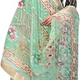 Traditional Silk Dupatta with Multicolour Paisley Print, STC-DUP-AB-P-image-10