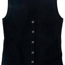 Women Office Uniform Sleeveless Cardigans (Side Pockets)-image-34