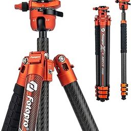 Fotopro X-AIRFLY Max 65.4 Inch Carbon Fiber Tripod with Flip Lock Effortless Photography Tripod Monopod Lightweight Stable Expandable 3lb Portable Professional Camera Tripod for DSLR Load up to 44lb-image-61