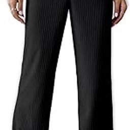 Women's High Waist Wide-Leg Pants Soft, Stretchy Fabric, Featuring a Comfortable Relaxed Fit, Ideal for Casual and Daily Use-image-31