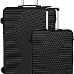 Lightweight Luggage | ABS Material with 4 Swivel Wheels, Glossy Black, Set of 2, Luggage Set, Glossy Black, Set of 2, Luggage Set-image-25
