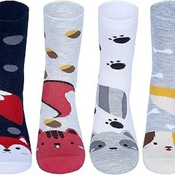 Women's Crew Length Combed Cotton Socks (Packs Of 4 And 5) (SW-FNKY4_Multicolour)-image-30
