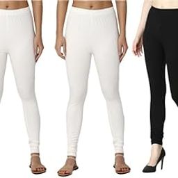 Women's Full Length Premium Leggings | Ultra-Soft, Stretchable and Comfortable | Casual Slim Fit Full Length Leggings for Women and Girls | Combo Pack of 3-28