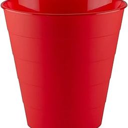 Kuber Industries Dustbin|Plastic Dustbin|Dustbins for Kitchen|Dustbin For Bedroom,Hall|Dustbin For office|8 Litre Dustbin (Red)-26