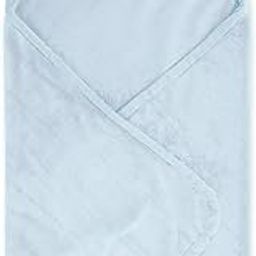 haus & kinder Fur Hooded Blanket for Newborns (0–6 Months), 450 GSM, Super Soft & Warm, 75x75 cm, Sky Blue, 1 Piece-21
