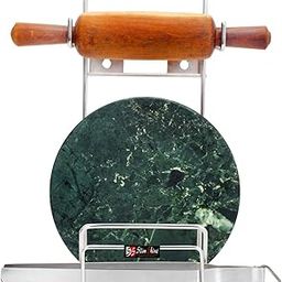 Sterling Stainless Steel Rolling Pin Holder | Chakla Belan Stand with Hardware | Space-Saving Kitchen Organizer | Rust-Resistant & Easy Clean | for All Rolling Pin & Board Sizes-image-89
