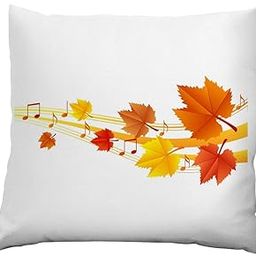 Leaves Theme Printed Cushion Cover (12x12 Inches)-image-63