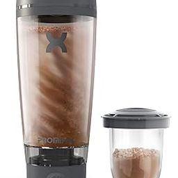 PROMiXX Pro Shaker Bottle | Rechargeable, Powerful for Smooth Protein Shakes | includes Supplement Storage - BPA Free | 20oz Cup-image-90