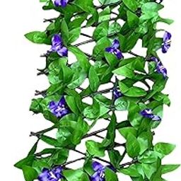 LOOM TREE® Hedge Faux Privacy Screen Garden Expandable Fence Artificial Flowers& Leaves | Yard, Garden & Outdoor Living | Garden Fencing | Fence Panels-16