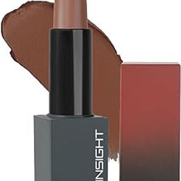 Insight Cosmetics Velvet Matte Lipstick | Velvety Elegance | Long Lasting Formula | Nourish & Pamper Lips | Infused With Cocoa Butter, Argan Oil, and Vitamin E | Intense Pigmentation | One Stroke Application | Intense Color Impact | Weightless Comfort | Non-drying formula - 3.8g-image-112