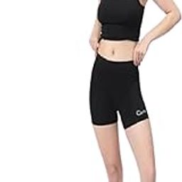Women's Skin Tight Shorts Black Women's Skin Tight Shorts | Women's Tight Shorts for Gym, Running, Cycling, Swimming, Basketball, Cricket, Yoga, Football, Tennis, Badminton & Many Sports_Design16-image-73