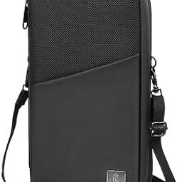 Black Nylon Women's RFID Blocking Passport Holder (MATE-01)-35