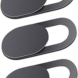 3 Pack Webcam Cover Privacy Sticker - Removable & Reusable Web Camera Cover for Android PC Laptops MacBooks iOS Smartphones iPad Tablet ect -T1 Black-10