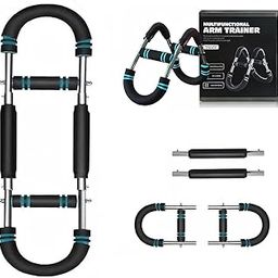 Twister Arm Trainer, 40-90lb Adjustable Twister Arm Exerciser Chest Workout Equipment, Twister Arm Trainer, Arm Trainer for Men Women, Portable Detachable Spring Resistance for Anywhere (Blue)-picture-30