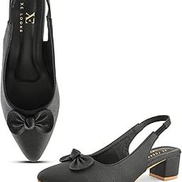 Slingback Heels | Pointed-Toe Design | Comfortable & Trendy Cushioned Footbed Heels For Girl & Women-image-54