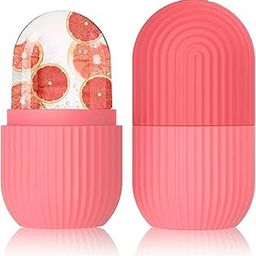Ice Roller for Face Massage - Reusable Face Ice Holder Tool for Glowing & Clear Skin | Facial Ice Roller for Women & Men | Cold Therapy Face Massager for Pores, Puffiness & Skin Tightening (Pink)-image-64