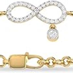 pc jeweller 18k (750) Yellow Gold and Diamond Bracelet for Women-picture-36