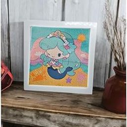 AYLA World 5D DIY Diamond Painting Art Kit for Kids with Anime Cartoon Frame 7 inches, Decoration, Art and Craft Gift for Kids|Children|Boys and Girls Age 5+ [Cartoon Characters Vary]-image-91