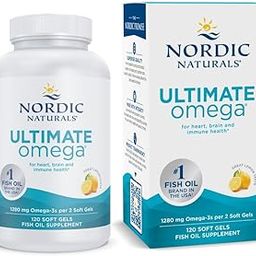 Nordic Naturals Ultimate Omega 3 Softgels | Omega 3 1280 Mg EPA & DHA Supplement For Men & Women | High-Potency Omega 3 Supplement | Lemon| Fish Oil 120 Softgels,2 count,120 capsules-6