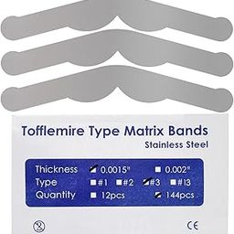 576 PCs Tofflemire Matrix Bands Size #3 Size by JEVOLVE – Flexible Bands for Crafting, DIY Projects, Resin Casting, Model Building, and Creative Art – Durable, Easy to Use for Precise Shaping-image-69