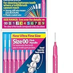 Piksters Interdental Brushes (10 Pcs/Pack, Size 00 (Pink)) (Pack of 1)-image-56