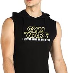Hooded Men Vest Gym Wear Tank Top Gym Vest-42