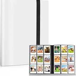 O Ozone 360 Pockets Mini Photo Album for Fujifilm Instax Mini Camera, Polaroid Snap PIC-300 Z2300 Instant CameraS, Photo Album for Fujifilm Instax Mini 11 9 Evo 90 70 40 8 7 -White-18
