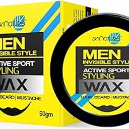 skinatura Men Invisible Style Active Sport Styling Hair Wax, Hair, Beard & Moustache Wax, Restylable Anytime, 50g-2