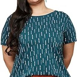 Women's Cotton Regular Fit Printed Round Neck T-Shirt-image-48