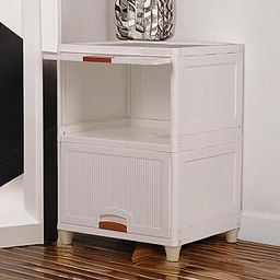 mechdel Plastic Multipurpose Bookshelf Organizer Rack For Living Room, Kitchen, Bedroom, Office - Diy (Cupboard Rack - White Window, 2Pcs)-image-27