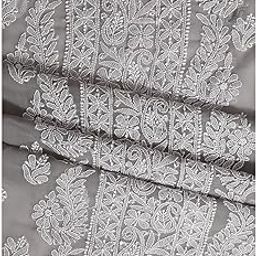 Hand Embroidered Lucknowi Chikankari Unstitched Georgette Salwar Suit with Dupatta for Women - Dress Material_3990-picture-29