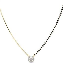 Elegant Design American Diamond Fashionable white gold colour Alloy metal 18''size mangalsutra for women-image-63