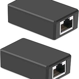 RJ45 Network Coupler, Ethernet Connectors, Ethernet Cable Extender Connector, Outdoor Arrester Protection Network Cable Extension Adapter - Female to Female (2 Pack)-picture-28