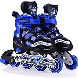 Ramokdu Inline Sketing Shoes Inline Skating For Kids 6-12 Sketing. Boot For Kids 5 Years 10 Years Skating Shoes For Adults, Unisex_Youth (Multicolor)-image-1