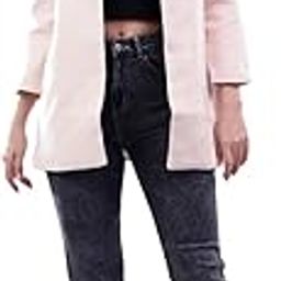 Women's Long Coat Bold & Unique Statement Piece(Beige,S)-0