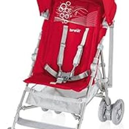 Brevi City Stroller B-Light, 790-233, 6 Month +, Super Light 5.9 Kg, EN 1888 Standard Compliant, 5-Point Safety Harness. (Red)-12