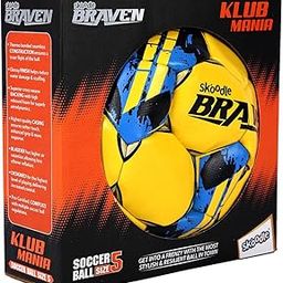 SKOODLE Braven Klub Mania Football Size 5 - Showcase Your Team Allegiance with Manchester, Liverpool, Barcelona, Madrid Edition (Diamond Textured Grain)-picture-20