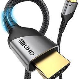 HDMI Cable 3 Meter Full HD 8K - With Ethernet, 8k@60Hz, 4K@120Hz UHD Resolution, (9.8ft/3M), 48 GBPS Transmission Ultra High Speed, Doly DTS, eARC, 3D,Male-to-Male (3 Meters)-image-4
