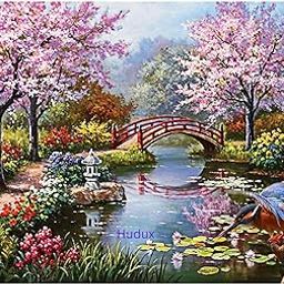 Hudux DIY 5D Diamond Painting Kits for Adults Diamond Art Dream Like of Life Diamond Painting Full Drill Crystal Rhinestone Embroidery Craft Kits for Home Wall Decor Gift 30 x 40CM (Dream Like)-image-9
