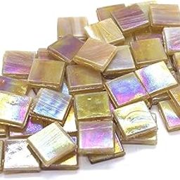 Sai Mosaic Art Coral Peru Brown HK127 Glass Mosaic 15x15mm tiles 100 gm pack-picture-31