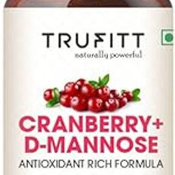 Trufitt Cranberry + D-Mannose Antioxidant For Kidney Health & Urinary Tract Health Support - 60 Capsules-2