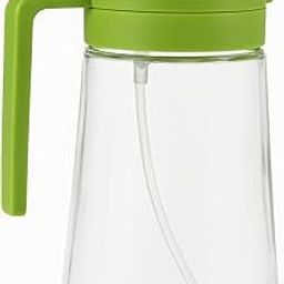 VrindMitra Glass Oil Sprayer and Dispenser Bottle, 500ml Capacity, 2-in-1 Design, Green-18