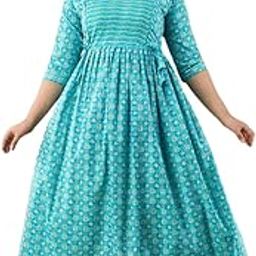 Women's Pure Cotton Printed Both Side Invisible Vertical Zipper Feeding Kurti | All Over Print Maternity Gown-image-75