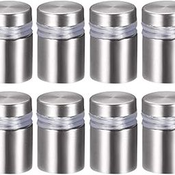 uxcell Glass Standoff Mount Stainless Steel Wall Standoff Holder Advertising Nails 16mm Dia 24mm Length 8 Pcs-image-10