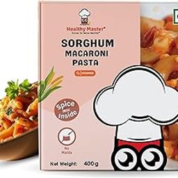 Healthy Master Millet Pasta | Sorghum Macaroni | 400g | No Maida | High Protein & Fiber | Vegan & Gluten-Free | Made with Sorghum Flour & Whole Wheat | Healthy Pasta for Kids & Adults-image-94