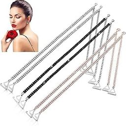 Adjustable Rhinestone Bra Straps for Women - Non-Slip Bling Shoulder Straps - Sexy Crystal Dress Accessories - Replacement for Wedding, Party Outfits and Beachwear-image-22