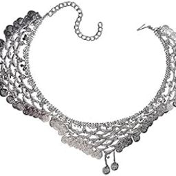 Latest Stylish Traditional Banjra Sliver Coin Waist Chain Free Size” Kamarband” Belly Dance Belt Festival Style Waist Hip Novelty Jewelry Accessory | for Girls (Pack of 1 Pcs)-image-99